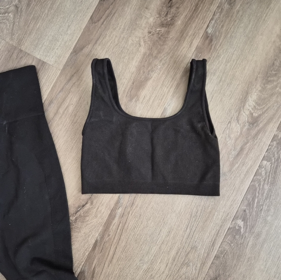 SET Active 2 Piece Brown Leggings and Crop Top Set X REVOLVE - Picture 9 of 12